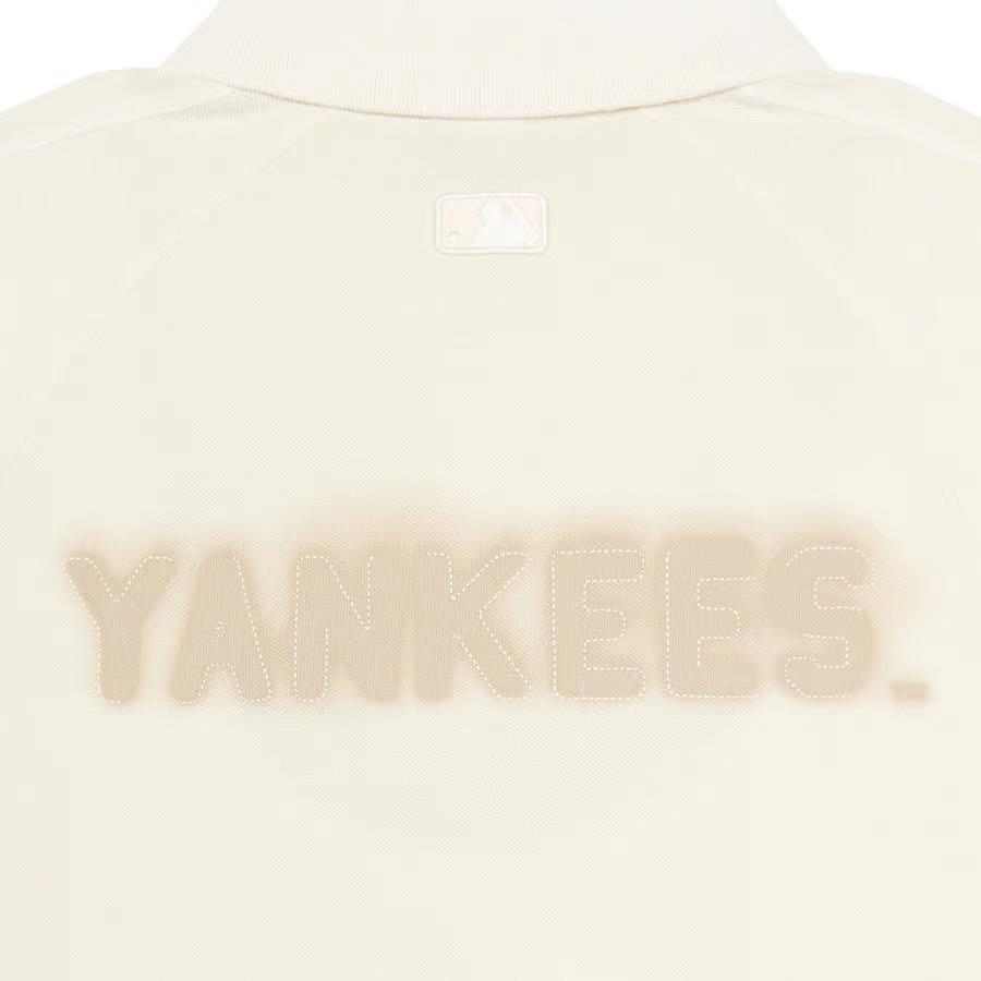 New MLB T Shirts Men's Beige 3APQB0453-50CRD