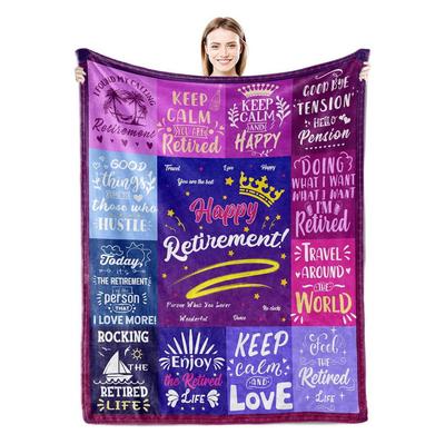 Congratulations Retirement Gift Blanket | Super Soft & Warm Throw, A Thoughtful Keepsake, Ultra-Soft & Cozy