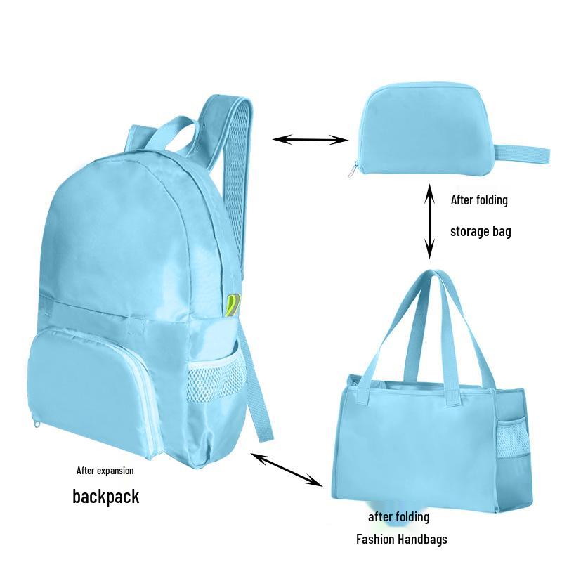 Mochila Plegable Ligera para Senderismo y Viajes Cortos - Doble Uso como Bolsa de Viaje o para Mamá