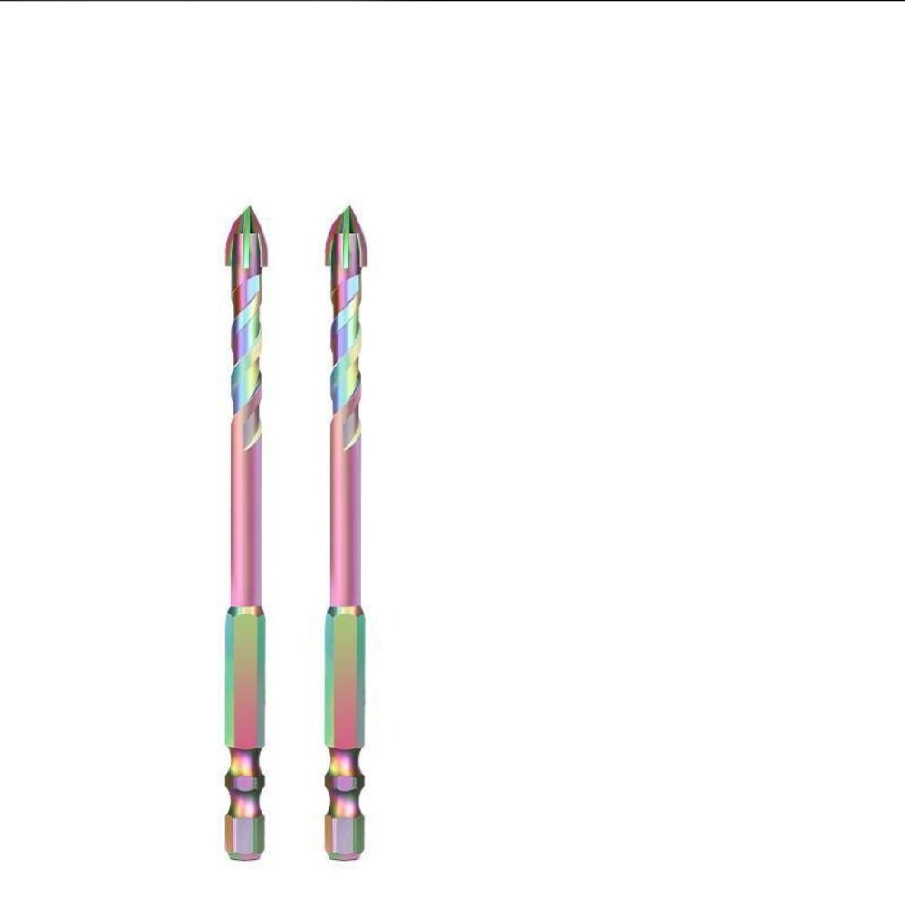 2PCS High Hardness Eccentric Drill Zinc Zinc Alloy Tile Hole Drilling Bit Concrete Drill Bit  Glass Marble