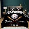 Baseball Duvet Cover Set Twin Queen King Size Ball Comforter Cover Sports Theme Bedding Set Kids Boys Teen Polyester Quilt Cover