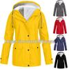 European Style 2023 Autumn/Winter Fleece-Lined Waterproof Hooded Windbreaker Jacket for Mountaineering and Outdoor Activities.