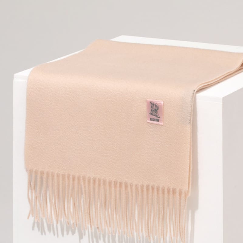 

RECLOW RECLOW LAND 100% Cashmere Muffler Ivory FREE