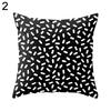 Modern Black and White Geometric Print Cushion Cover Sofa Decor Pillow Case