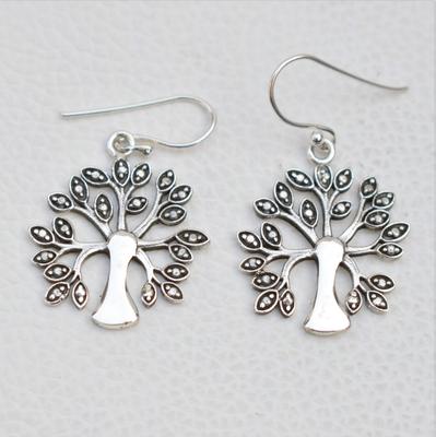 925 Sterling Silver Tree of Life Earring, Handmade Earrings, Birthday Gift, 925 Sterling Silver Earrings