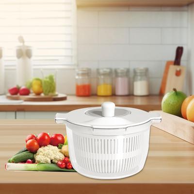 Salad Washer Dryer Manual Lettuce Dryer,Kitchen Accessory Vegetable Drainer Strainer Fruits and