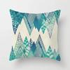 Simple Green Pattern Decorative Pillowcase Car Ornaments Office Living Room Sofa Home Pillowcase