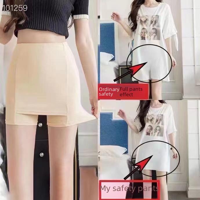 Double-Layer Safety Leggings: Anti-Exposure, No Curling, Hip-Lifting, Abdomen-Tightening, Summer Thin Style