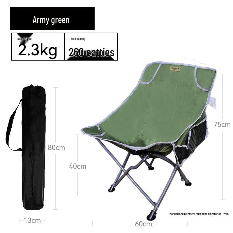 Lightweight Folding Moon Chair with Backrest & Logo Option