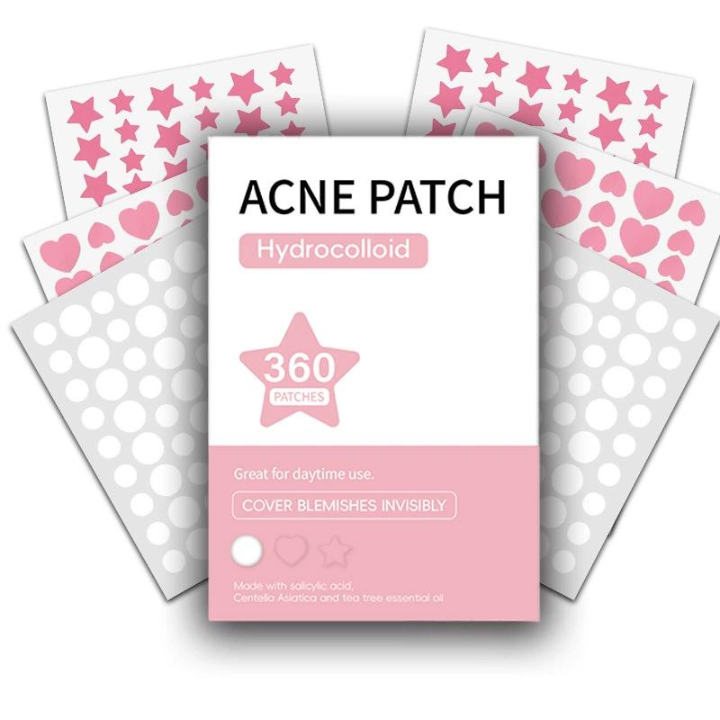 360Pcs Colorful Invisible Pimple Removal Anti-Acne Hydrocolloid Patches Spots Marks Concealer Beauty Makeup Tool Repair Sticker