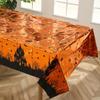 1pcHalloween Tablecloth Bat Castle Simulation Blood Handprint Disposable Tablecloth Party Dining Table Decoration Tablecloth