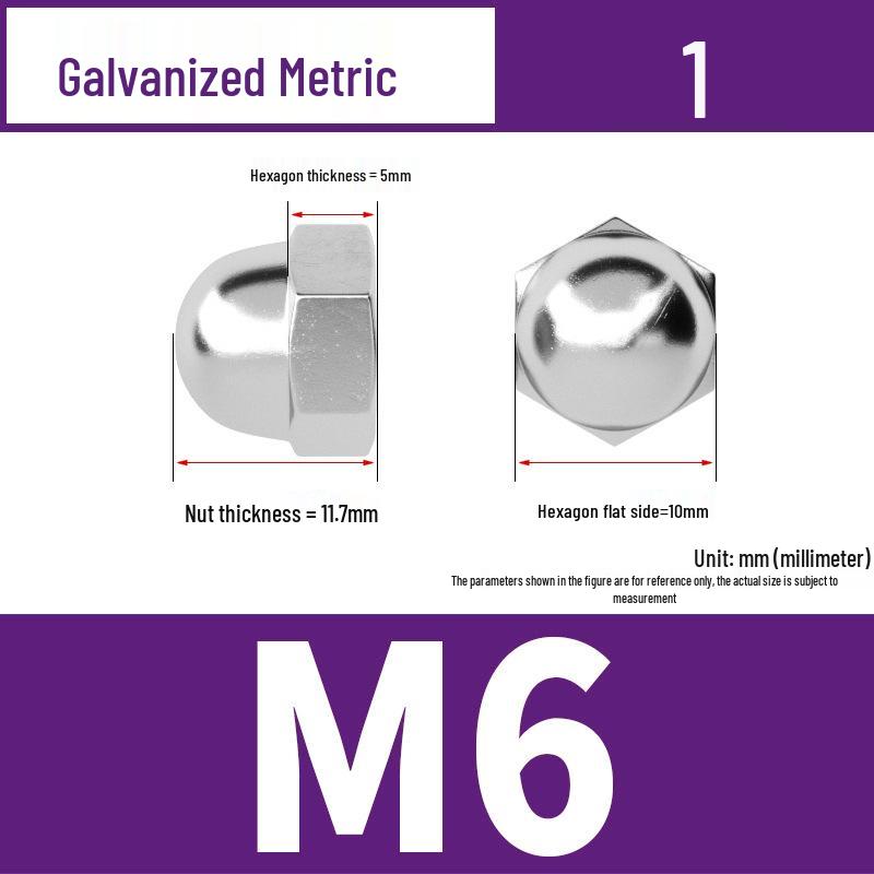 Hex Nut & Washer Set with M4*16 Self-Tapping and M6*16 Screws