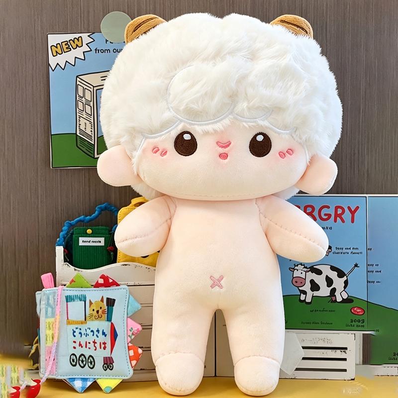 Nieuwe 30cm Kawaii Katoenen Pop Zacht Knuffeldier Aankleed Pluche Speelgoed Met Afneembare Kleding Schattige Anime Stijl Pop Voor Meisjes Verjaardagscadeau 30cm