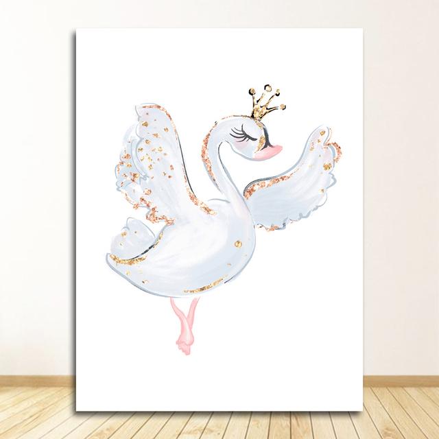Baby Room Decor Living Room Decoration Wall Pictures Dancing Girl Canvas Paintings For Children Nursery Posters And Prints