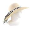 Great HERMES hat Ingrid Zigzag Panama hat with ribbon Straw Women 58 Used