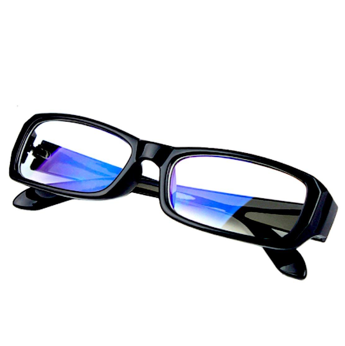 

Fashion Blue Light Blocking Black UV Square [FREESE] Ultra-lightweight Glasses, Glasses, Rim, Protection, Shape, Men s (Bright Black)