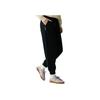 Reebok Casual Versatile Comfortable Knitted Sports Pants Unisex Pants Black 24FRM604WGH0