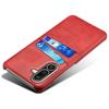 For Samsung Galaxy M56 5G Case Dual Card Slots PU Leather + Hard PC Phone Cover