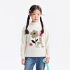 Annil Girls' High-Neck Knit Sweater