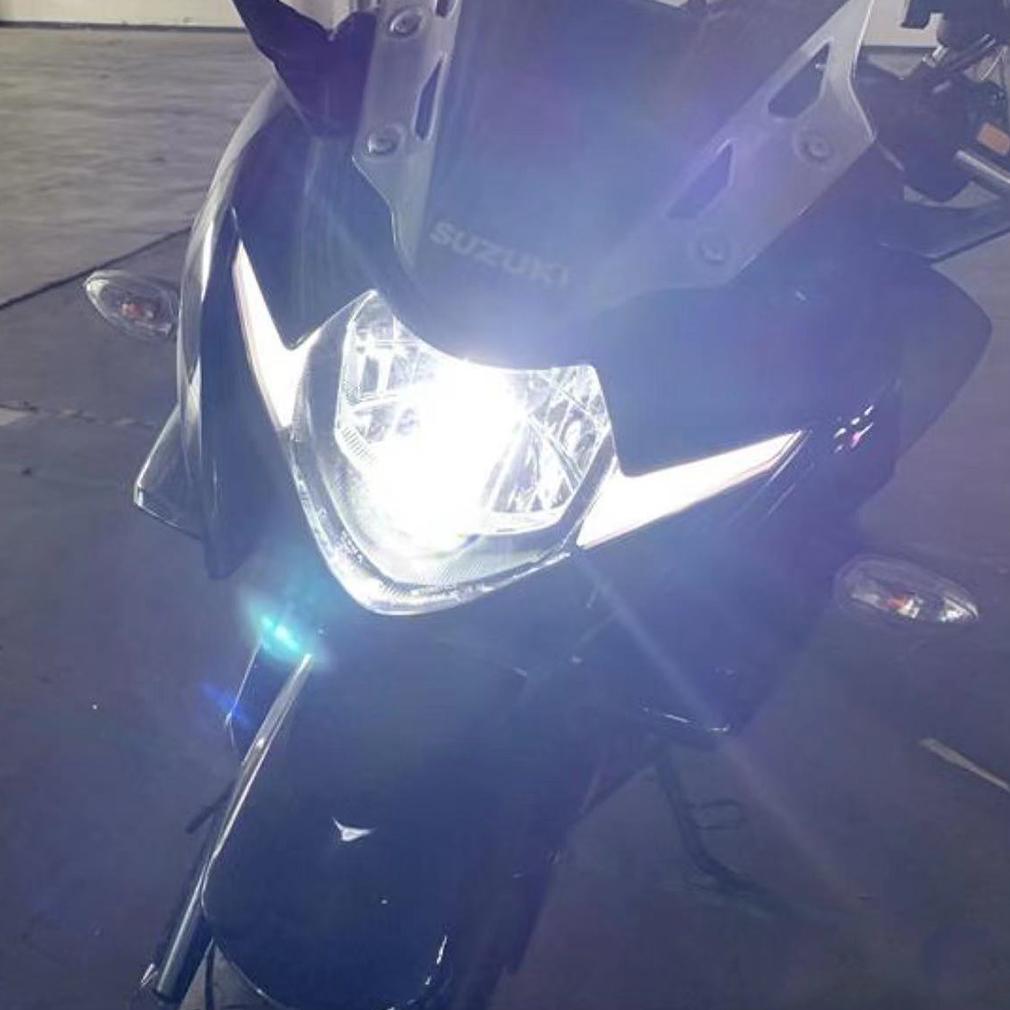 H4 LED Moto H6 BA20D LED Motorcycle Headlight Bulbs 8 Sides COB White 6000K Hi Lo Lamp Scooter Accessories Fog Lights 12V