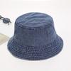 Budget Herren Stylisch Faltbar Lässig Vintage Retro Säure Stein Gewaschen Baumwolle Denim Used Golf Fischer Eimer Sonnenhut Unisex