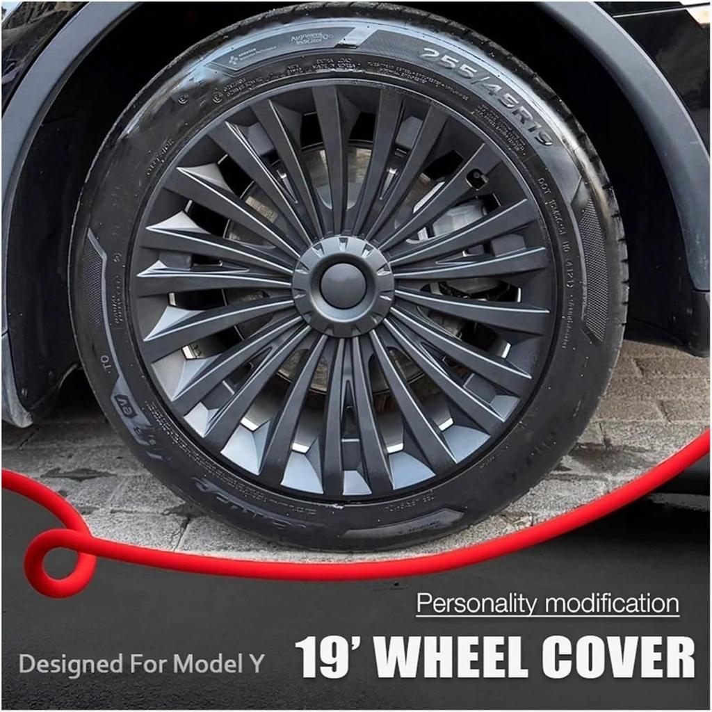 Fits 2017-2024 Tesla Model Y 19" Riku Style Wheel Cover