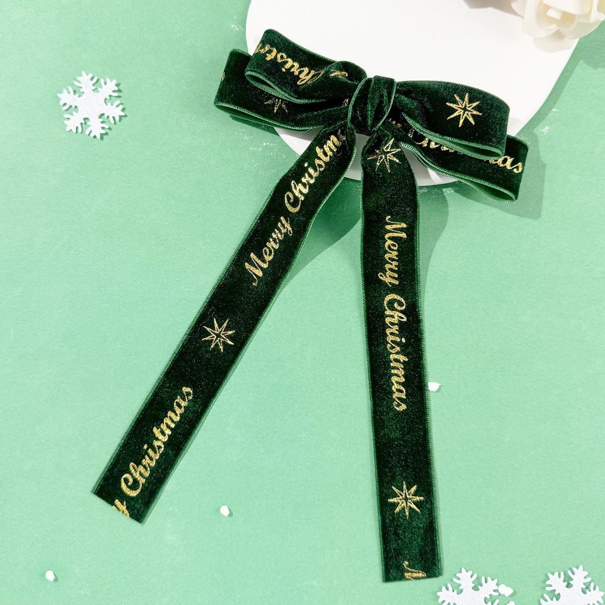 

AWAYTR Двухслойная Рождественская заколка для волос Модные тканевые заколки для волос Валентин Головной убор Аксессуары для волос для девочки Подарок на праздник