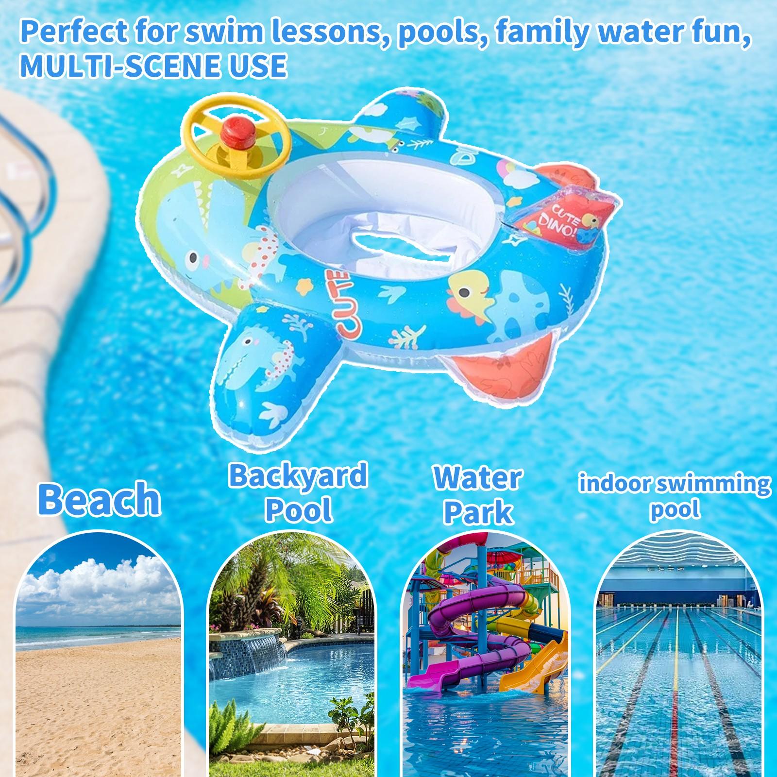 

Детский надувной бассейн, плавательный круг, динозавр, самолет, летняя вода, надувная игрушка One Size