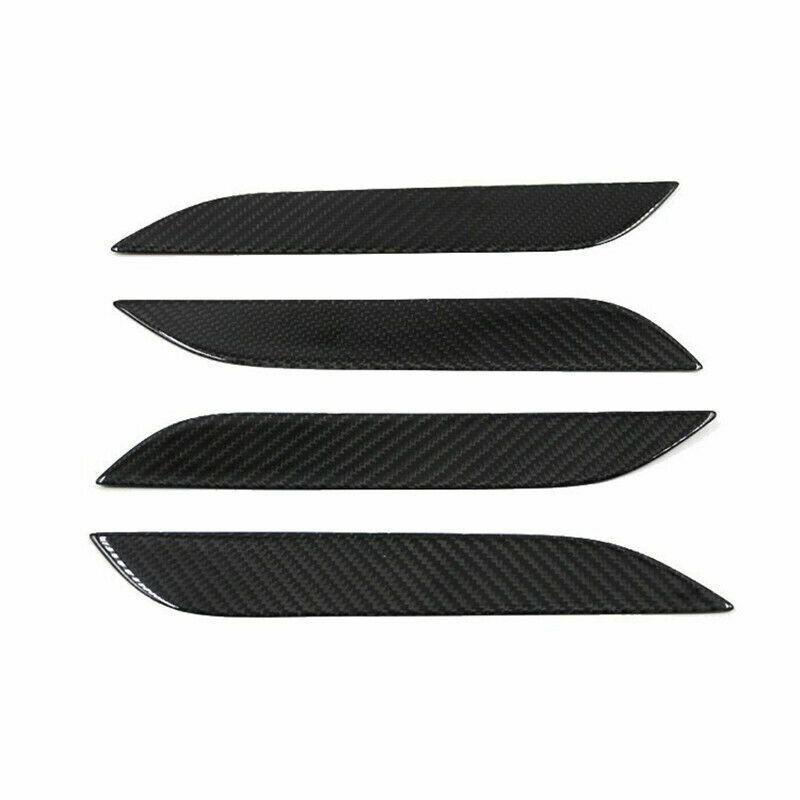 4Pcs For Tesla Model S 2014~ Carbon Fiber Car Auto Door Handle Sticker Cover