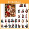 Kerst aftelkalender Met Schattige Kat Acryl Hangende Ornamenten Voor Feestelijke Decoratie