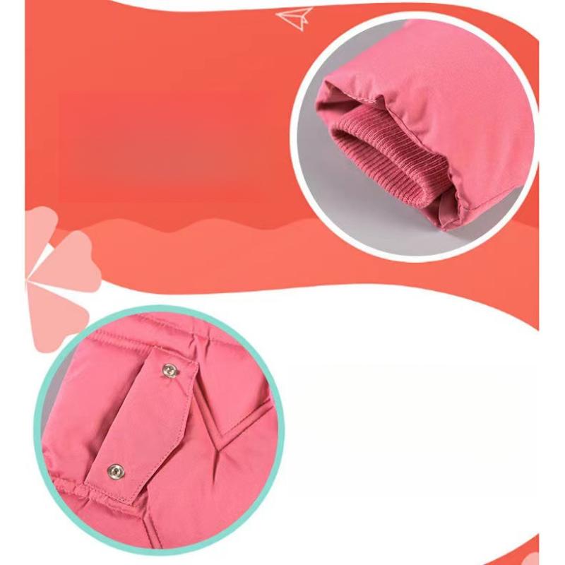 Children's Cotton Jacket for Girls, Mid-Length, Fleece-Lined, Thickened, Stylish Winter Coat for Young Girls, Fashionable Cotton Clothing for Little