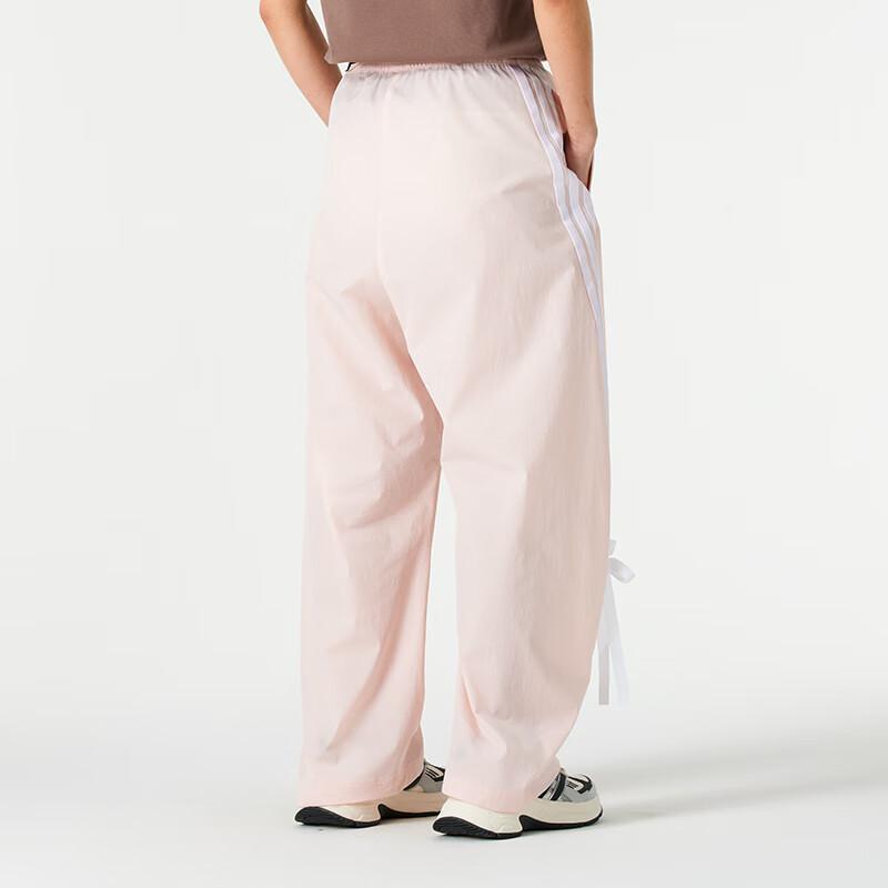 Adidas Casual Striped Versatile Simple Knitted Sports Pants Women Pants Pink JY7667