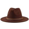 Autumn and Winter Women's Fashion Versatile British Gentleman's Top Hat Black Imitation Felt Hat Woolen Warm Jazz Hat