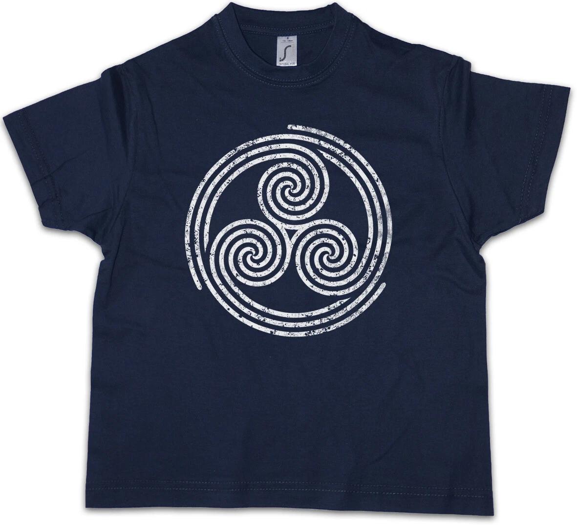 TRISKELION SYMBOL II Kinder Jungen kids boys T-Shirt Nordic Celtic Germans Knot Vikings 110