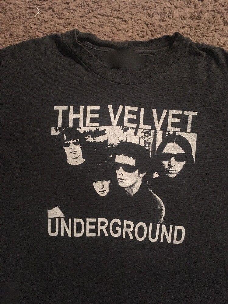Vintage Lou Reed & Velvet Underground Cotton Black All Size Unisex Shirt BL340