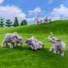 Creative Miniature Animal Elephant Cute Decoration Resin Bonsai Doll Fairy Tale Garden Decoration Desktop Small Ornaments
