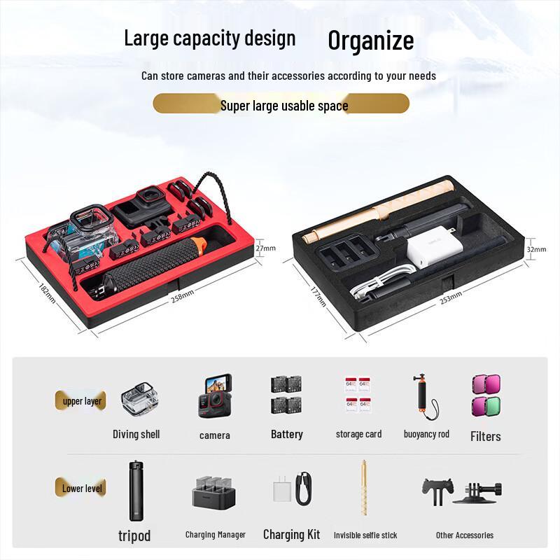 Insta360 Ace Pro 2 Waterproof Double-Layer Camera Storage Case