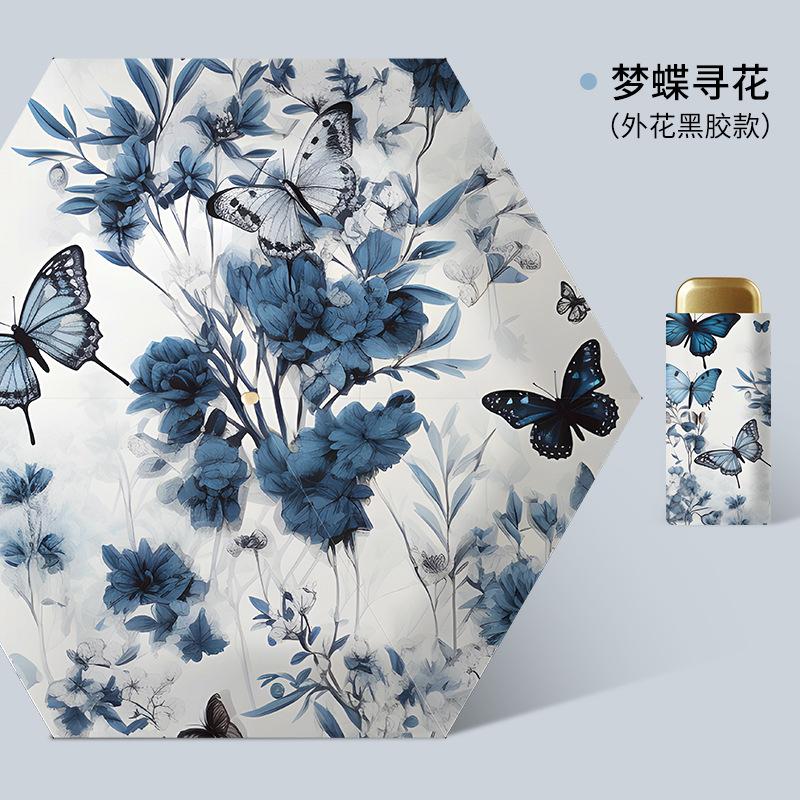 

Зонт Складной Ультра Легкий Маленький Плоский 50% Складной Зонт Солнцезащитный Солнечный Зонт Защита от УФ Мини Карманный Зонт