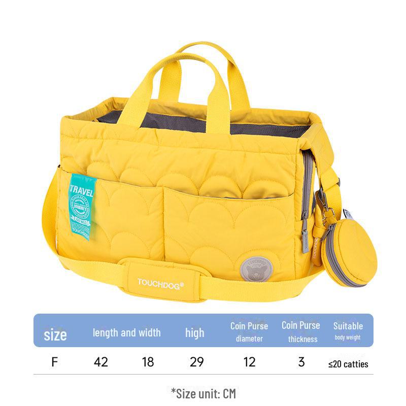 Touchdog Large Pet Backpack for Cats and Dogs - Portable Carrier for Outings