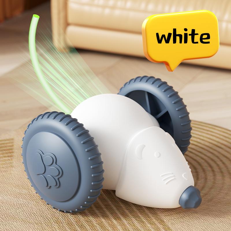 Hot Electric Mouse Car Interactive Cat Toy Rechargeable Automatic Kitten Toy Intelligent Obstacle Avoidance Pet Cat Toys