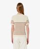LACOSTE Women'S Striped Short Sleeve Sweater Af415E-56G 056
