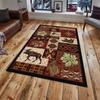 Retro Ethnic American Style Carpet for Living Room, Balcony & Bedroom