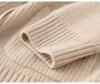Autumn/Winter 2026 Women's Cashmere Lapel Cardigan - Ribbed Knit Single-Breasted Jacket