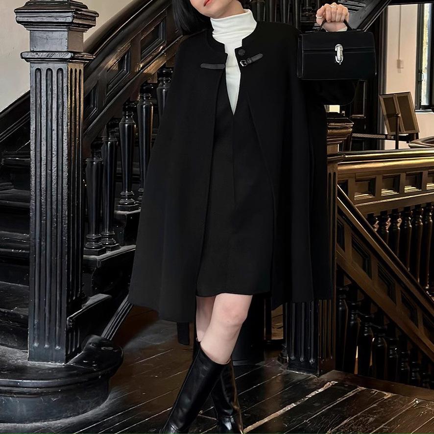 Autumn/Winter V-Neck Wool Vest Dress - Stylish Slimming Design
