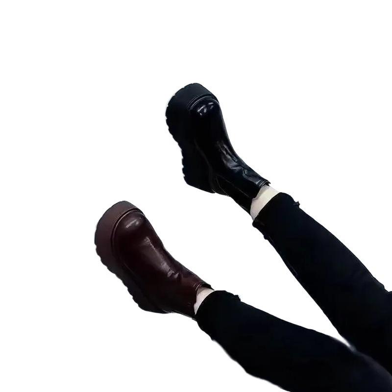 Short Boots, Waterproof Shoes, Height-increasing Shoes, New Autumn and Winter Styles, Chimney Boots