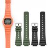 Strap With Case for Casio G-Shock DW-5600 DW-5000 GW-M5610 GLX-5600 Men Women Replacement Rubber Resin Shell Watch Band Bracelet