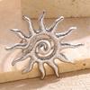 Vintage Sun Stainless Steel Rings for Women Exaggerated Gold Color Sunflower Ring Fashion Statement Jewelry Accessories Gift