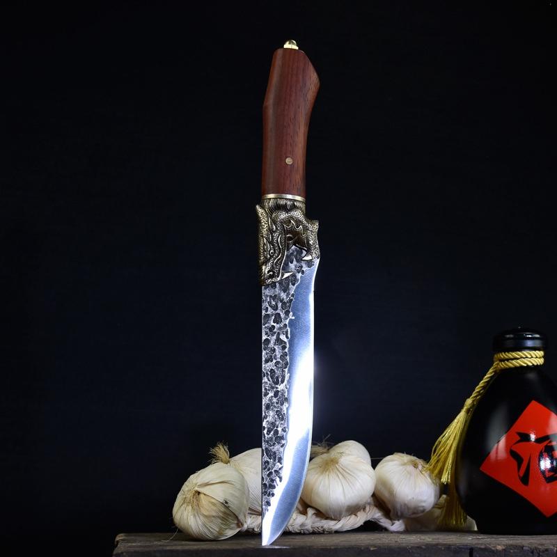 Hand Forged Boning Knife Butcher Knife Sharp Slicing Knife Stainless Steel Kitchen Knife