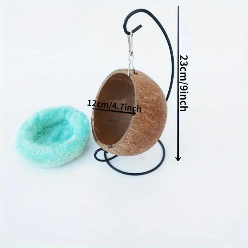 1Pc Hamster Toy Guinea Pig Golden Silk Bear Hanging Nest Cotton Nest Sleeping Room Coir Nest Swing Shaker Toy Warm Nest