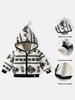 Infant Hooded Velvet-Lined Cotton Jacket - Autumn/Winter Outerwear for Toddlers, Warm First Birthday Outfit
